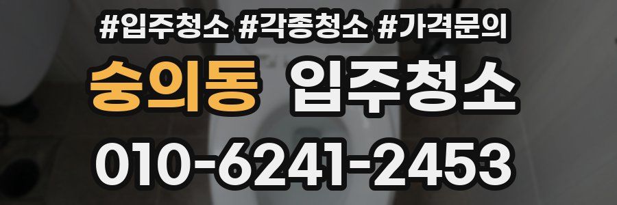 숭의동 이사청소