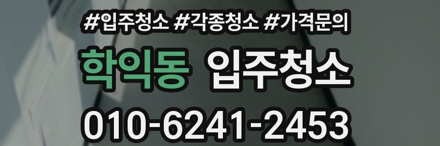 학익동 이사청소