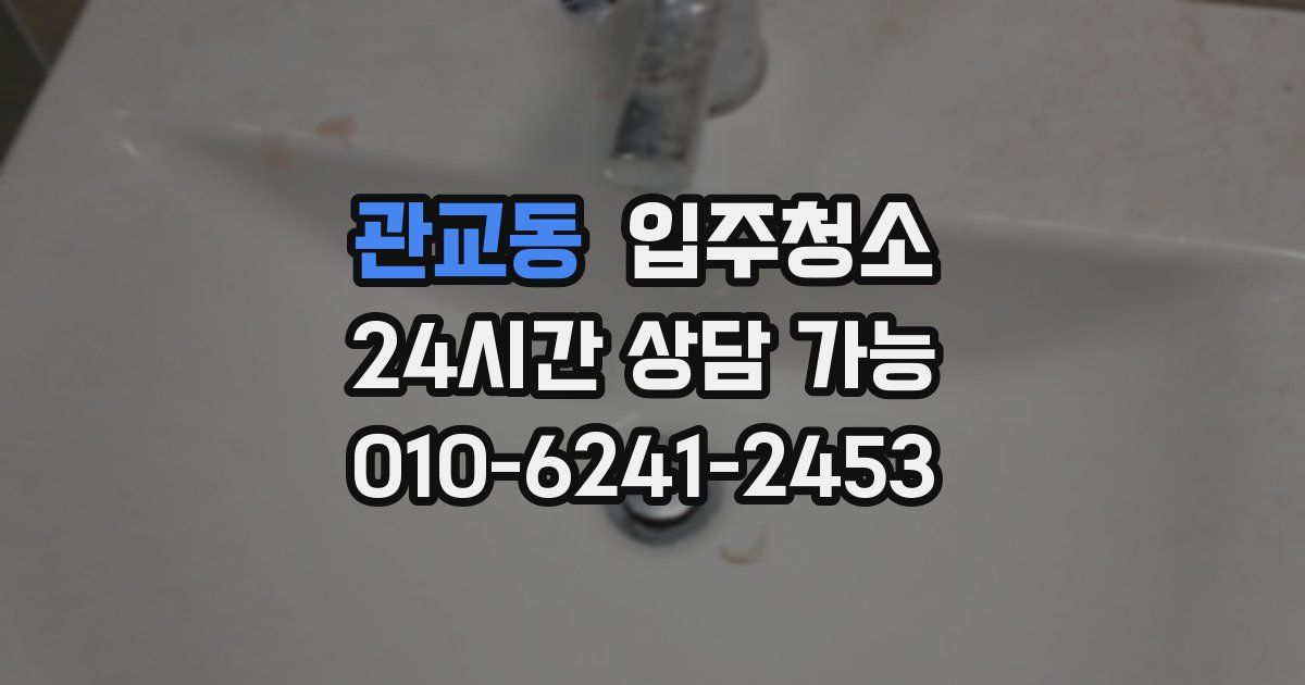 관교동 입주청소