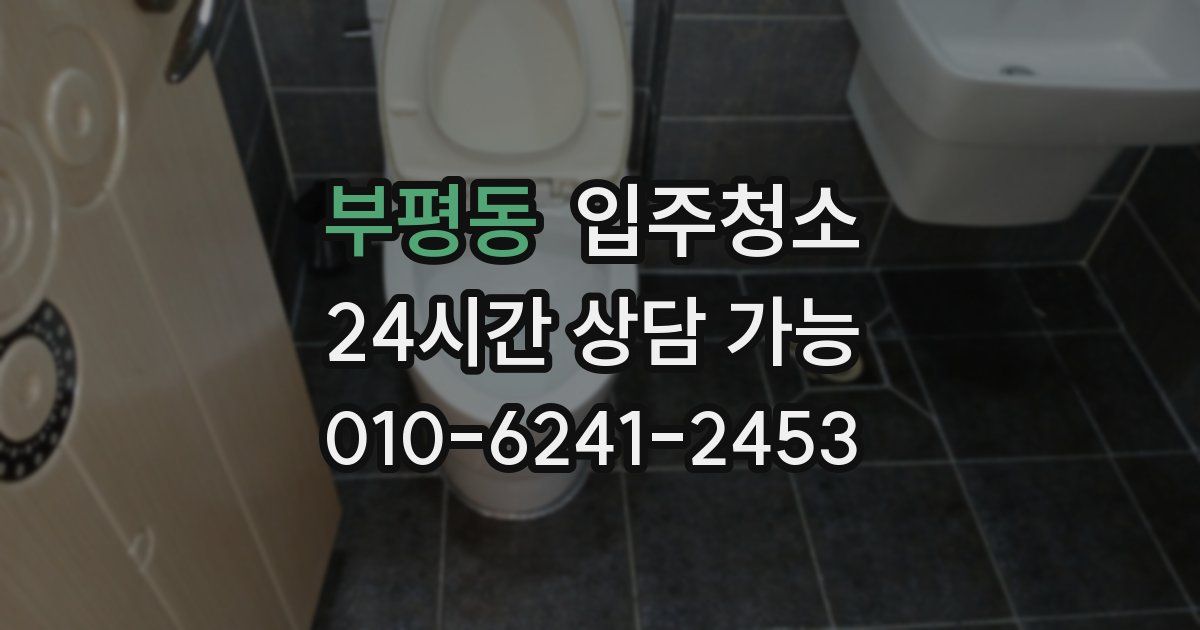 부평동 입주청소