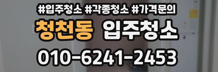 청천동 이사청소