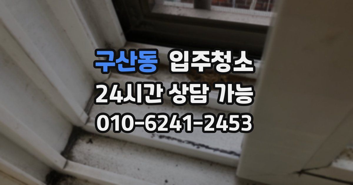 구산동 입주청소