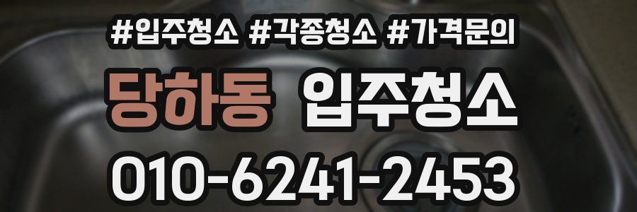당하동 이사청소