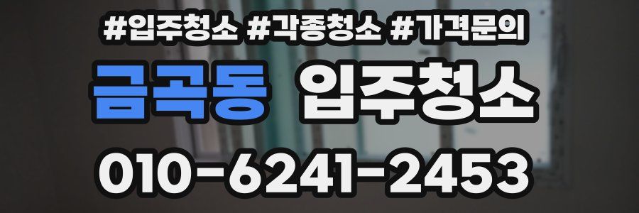 금곡동 이사청소