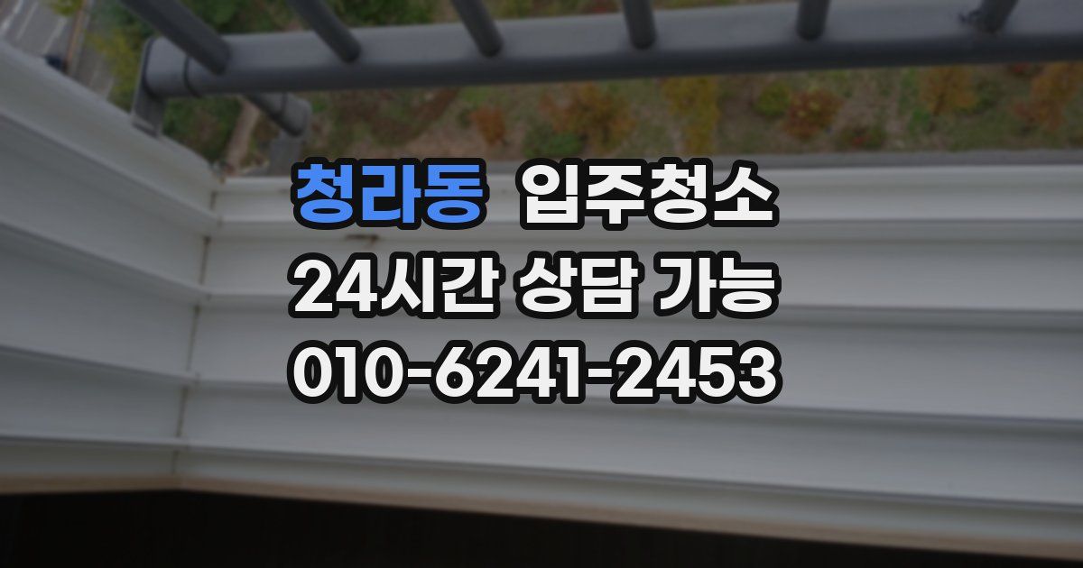 청라동 입주청소