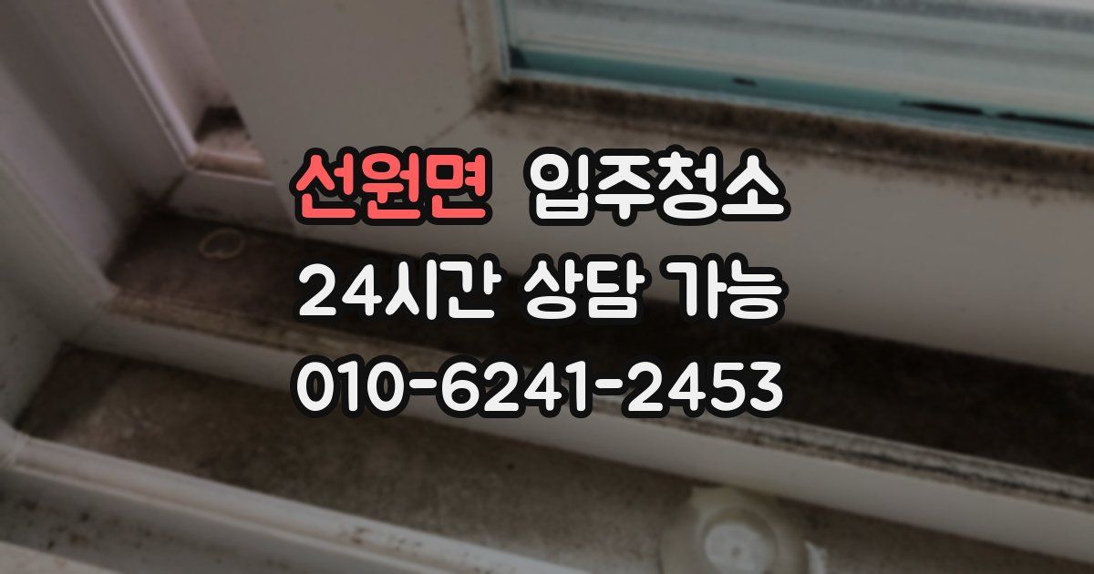 선원면 입주청소