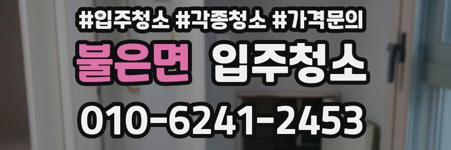 불은면 이사청소