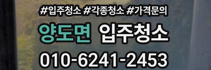 양도면 이사청소