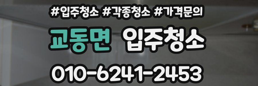 교동면 이사청소