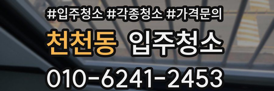 천천동 이사청소