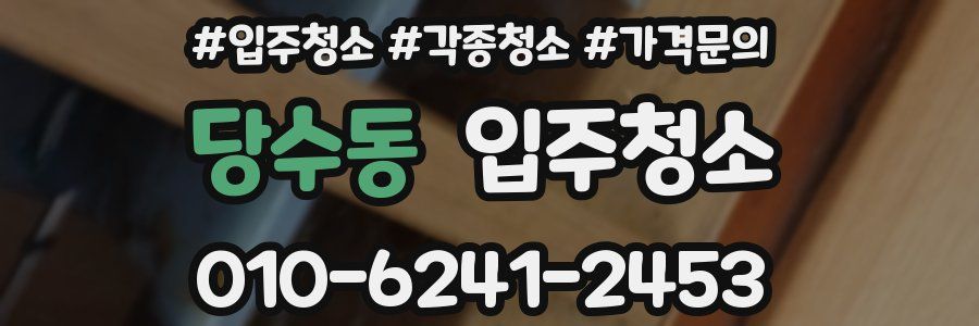 당수동 이사청소