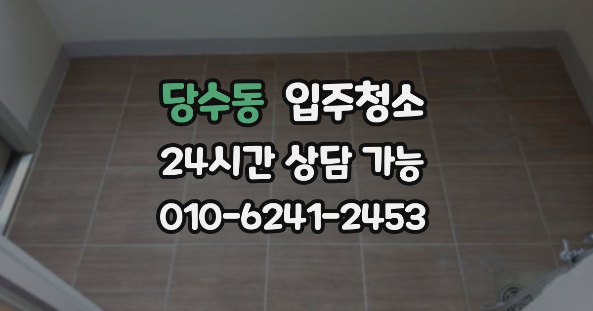 당수동 입주청소