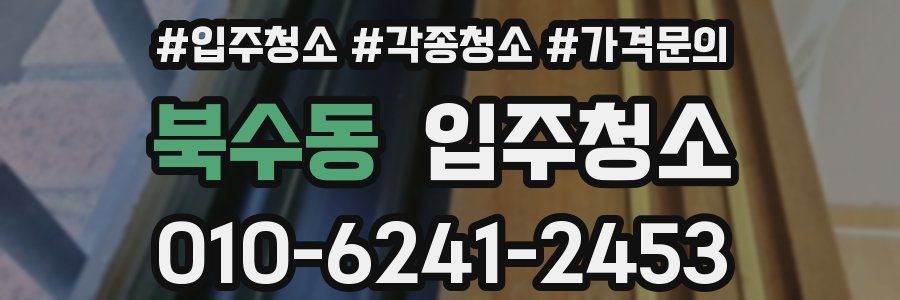 북수동 이사청소