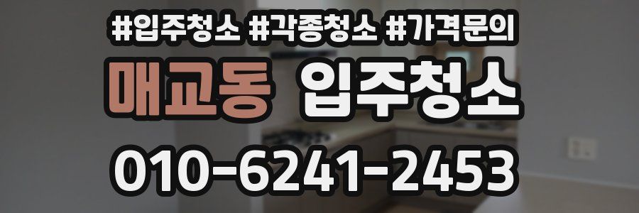 매교동 이사청소