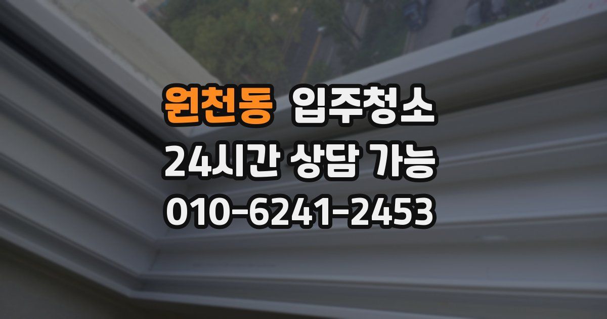 원천동 입주청소