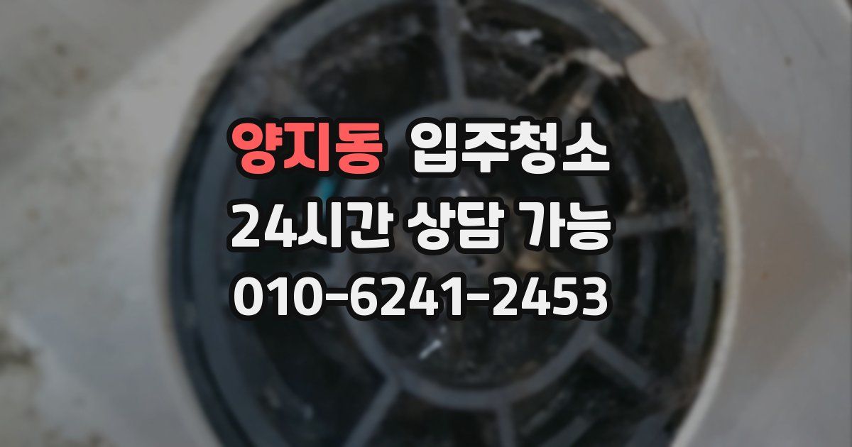 양지동 입주청소