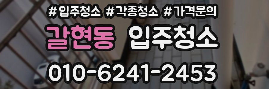 갈현동 이사청소