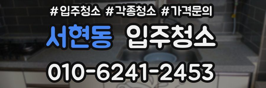 서현동 이사청소