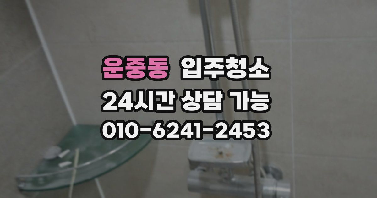 운중동 입주청소