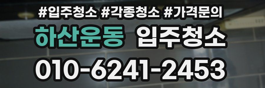 하산운동 이사청소