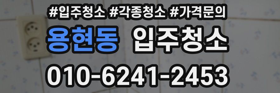 용현동 이사청소