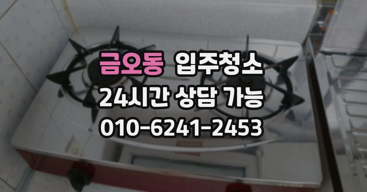 금오동 입주청소