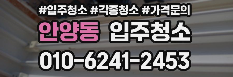 안양동 이사청소