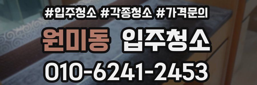 원미동 이사청소