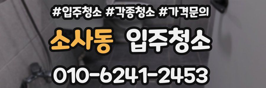 소사동 이사청소