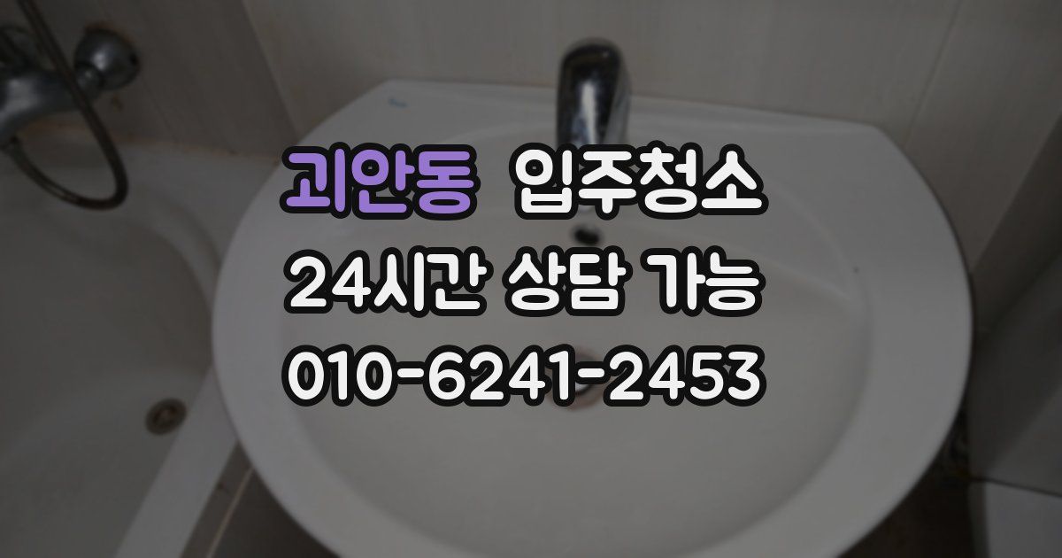 괴안동 입주청소