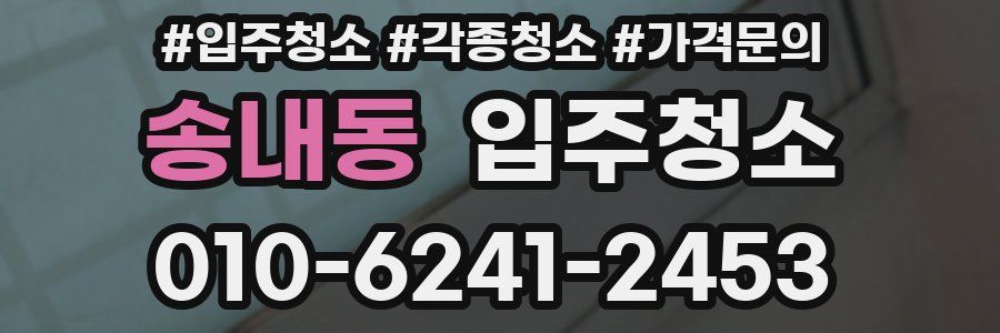 송내동 이사청소