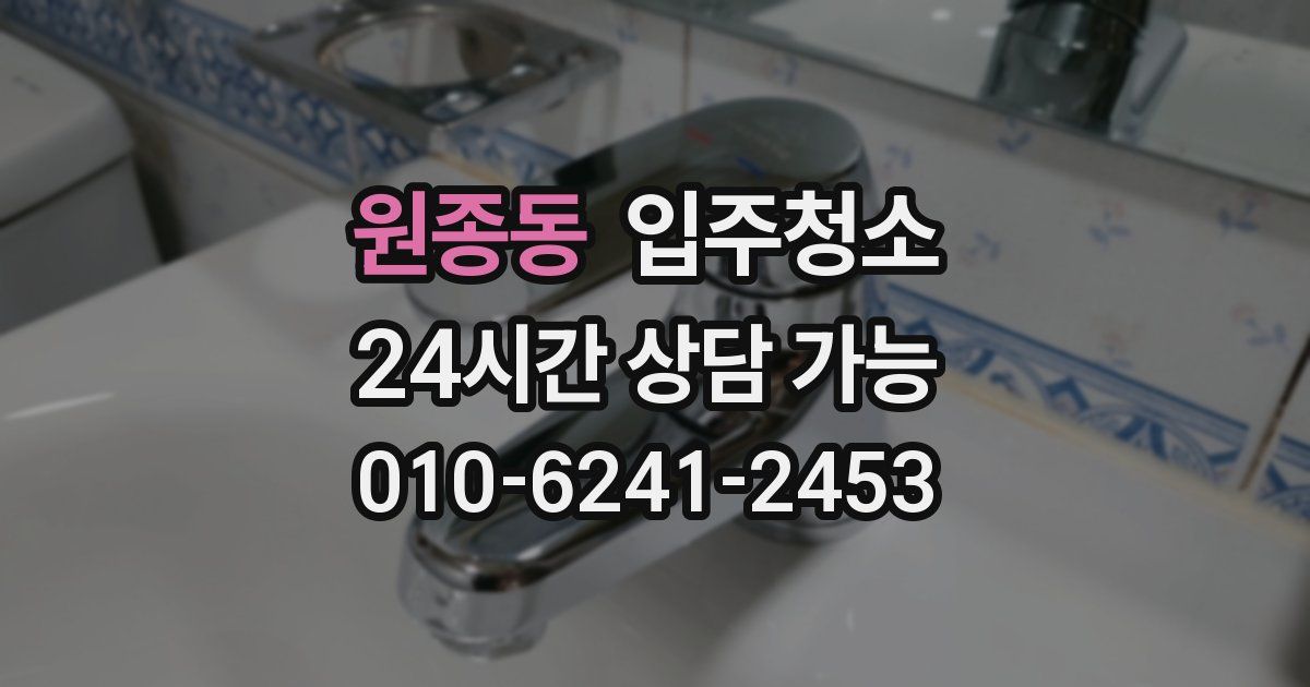 원종동 입주청소