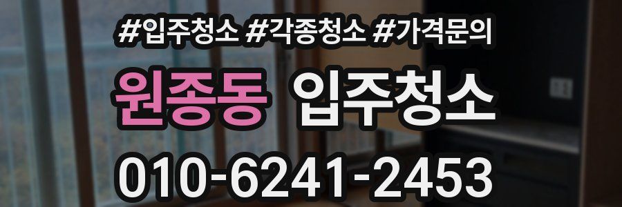 원종동 이사청소