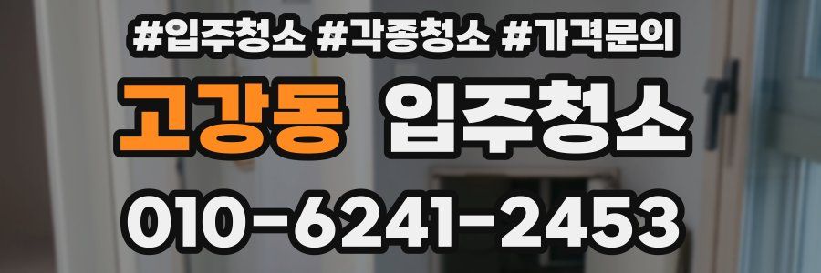 고강동 이사청소