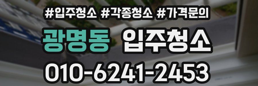 광명동 이사청소