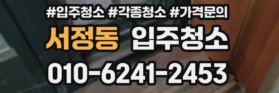 서정동 이사청소