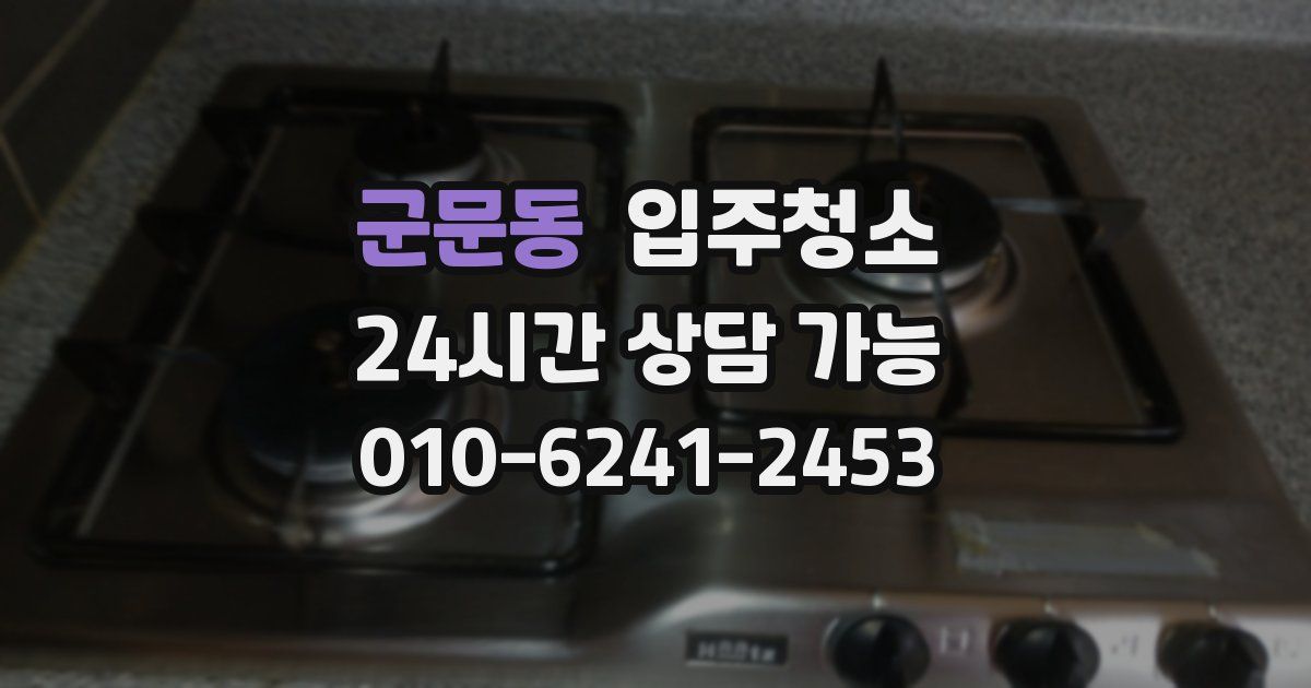 군문동 입주청소