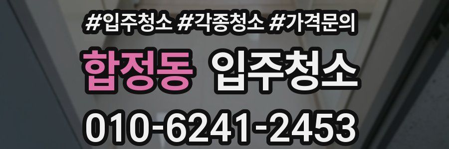 합정동 이사청소