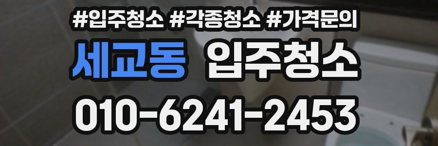 세교동 이사청소