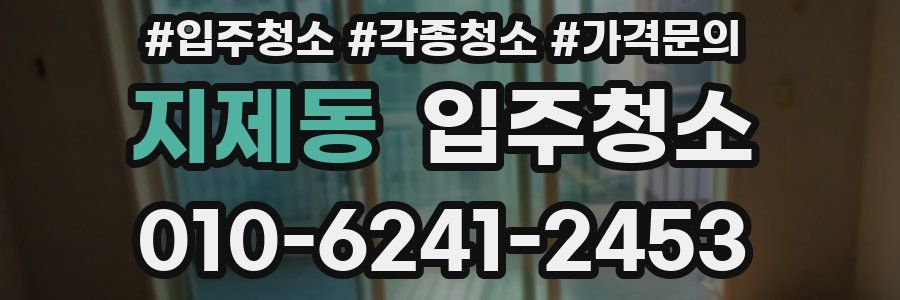 지제동 이사청소