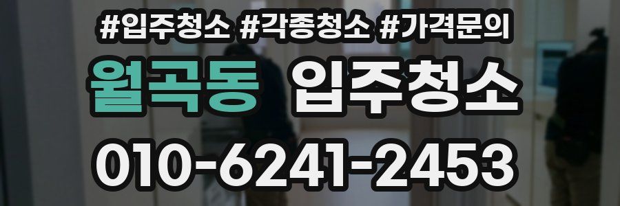 월곡동 이사청소