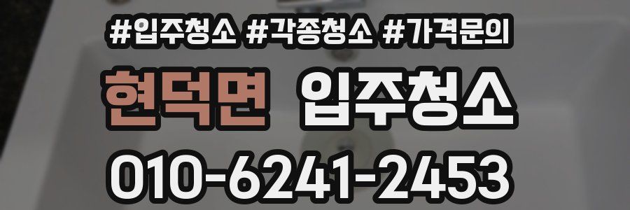 현덕면 이사청소