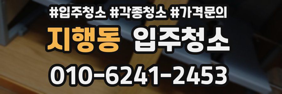 지행동 이사청소