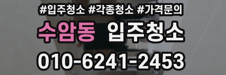 수암동 이사청소