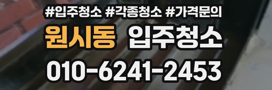 원시동 이사청소