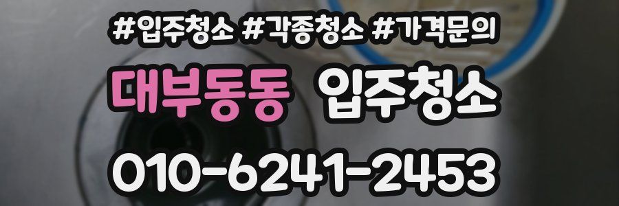 대부동동 이사청소