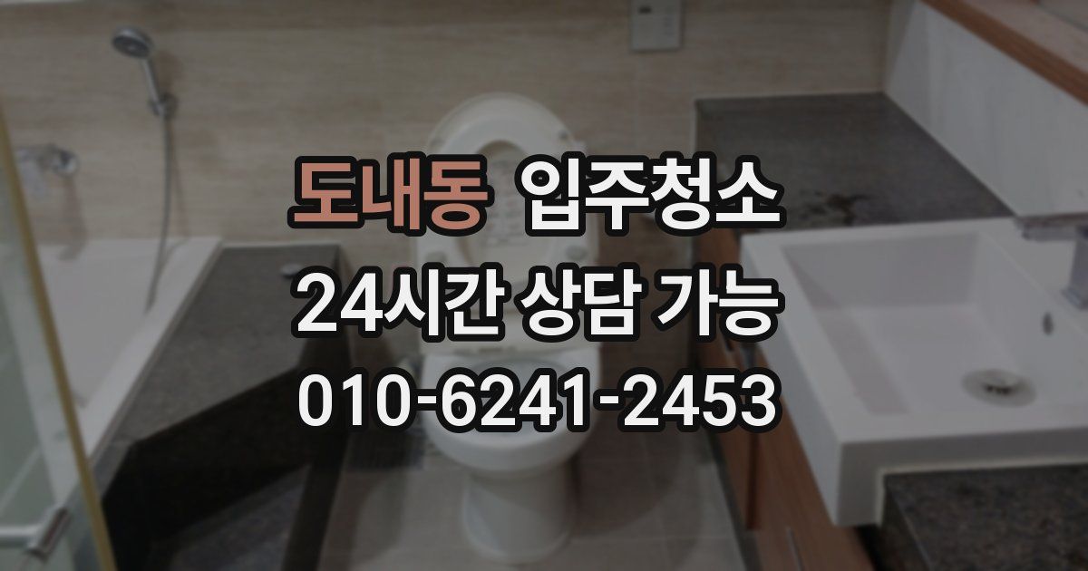 도내동 입주청소