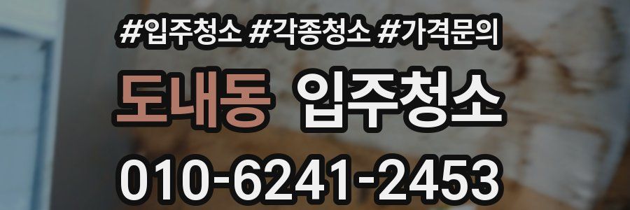 도내동 이사청소