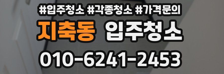 지축동 이사청소