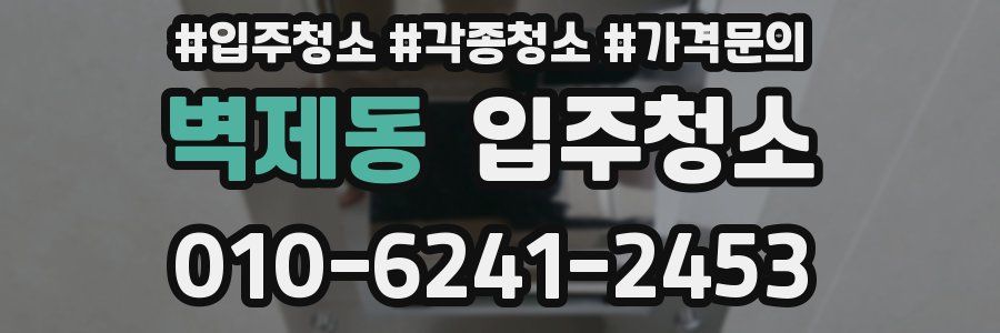 벽제동 이사청소